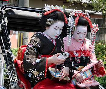 Japanese Beauties, geisha, kyoto, girls, japan HD wallpaper