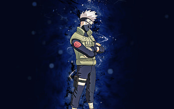 Kakashi Hatake, , blue neon lights, Fortnite Battle Royale, Fortnite characters, Kakashi Hatake Skin, Fortnite, Kakashi Hatake Fortnite HD wallpaper