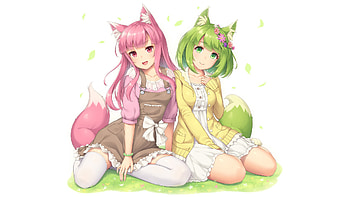 Elf, women, anime girls, original HD wallpaper