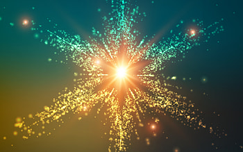 Star, blue, glow, abstract, craciun, yellow, christmas, green HD wallpaper