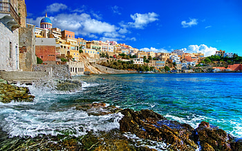 Landscape, Cities, Sea HD wallpaper