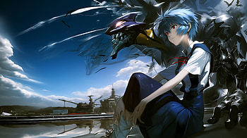 Stunning Rei Ayanami from Neon Genesis Evangelion, Anime, Neon Genesis Evangelion, Rei Ayanami HD wallpaper