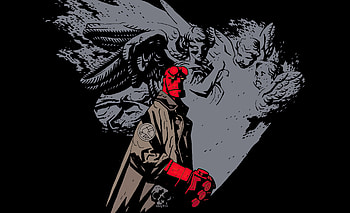 Hellboy Comic Art , hellboy, superheroes, artist, artwork, digital-art HD wallpaper