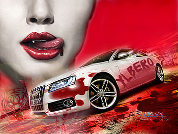 Audi., , cool, blod, car HD wallpaper