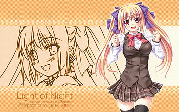 Light Of Night I, walls, anime, girls, school, life counts HD wallpaper