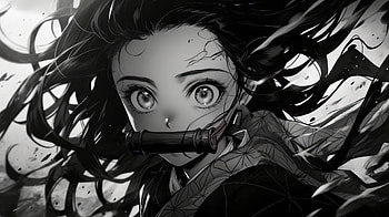 Nezuko Kamado In Manga Realistic Style, Nezuko Kamado, manga, Anime, Demon Slayer: Kimetsu no Yaiba HD wallpaper