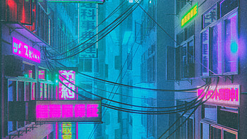 90s Buildings Light, artist, artwork, digital-art, behance HD wallpaper