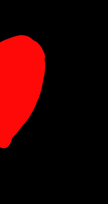 Half left heart, magenta, symbol HD phone wallpaper