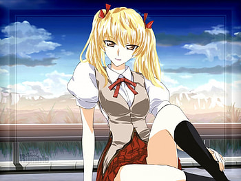 School Rumble, Pigtails, Girl, Cant think of a fourth, School Uniform, Short Skirt HD wallpaper