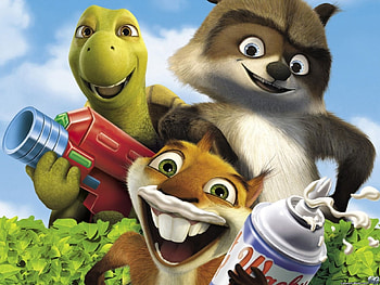 OVER THE HEDGE, RJ, VERNE, HAMMEY HD wallpaper