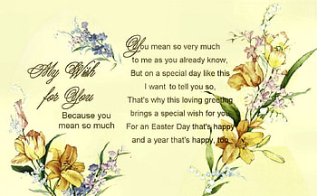 My Wish for You F2, words, Easter, art, illustration, poetry, artwork, occasion, wide screen, holiday, painting, sweetheart HD wallpaper