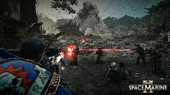 Warhammer 40K Space Marine 2 - Epic Battle Scene, video game, Warhammer 40K: Space Marine 2 HD wallpaper