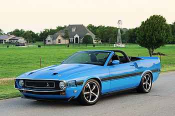 1969 Shelby GT500CS Convertible, blue, ford, mustang, conv HD wallpaper