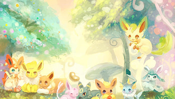 POKEMON EEVEE EVOLUTIONS - ( HD wallpaper