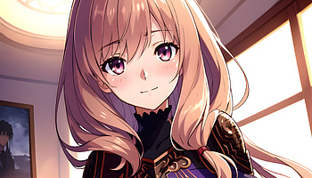 A girl in a museum, AI Art, Anime, girl, anime girl HD wallpaper