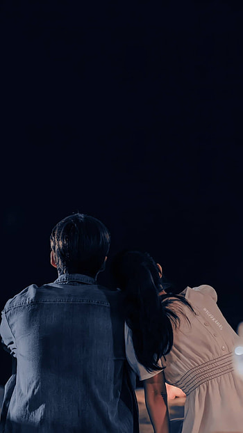 Couple, love, night HD phone wallpaper