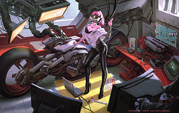 Lets Go , anime-girl, anime, artist, artwork, digital-art, artstation HD wallpaper