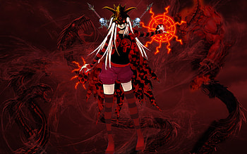 Skullra, devil, skull, girl, demon HD wallpaper