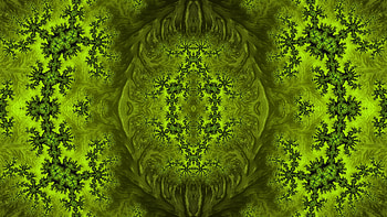 Trippy Psychedelic Fractal, trippy, psychedelic, aesthetic, green, Abstract, fractal, abstract green HD wallpaper