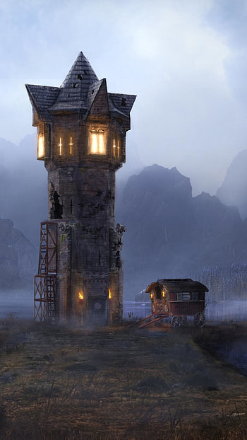 Van Richten's Tower, fantasy, building HD phone wallpaper