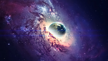— Galactic Vortex: Digital Space & Starfield, galaxy, Digital Art, space, Stars HD wallpaper
