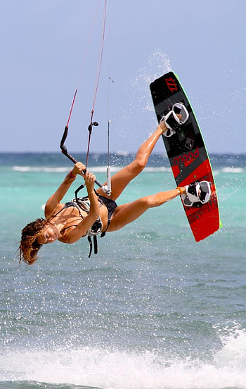 Swimming paradise, Wakeboarding charm, Aquatic adventure, Splashy fun HD phone wallpaper
