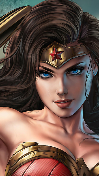 Wonder Woman, Digital art, High definition, Dramatic lighting HD phone wallpaper