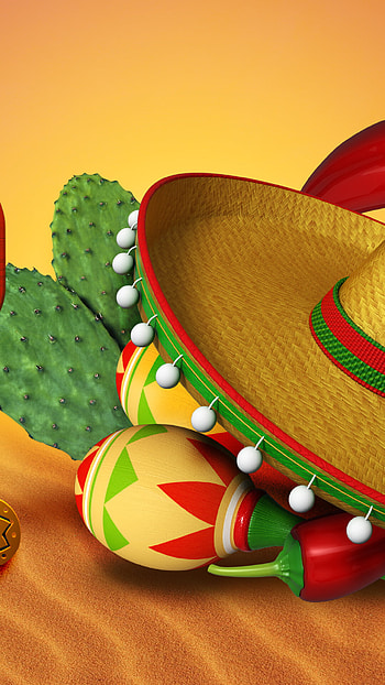 Mexican Fiesta, Festive spirit, Colorful confetti, Vibrant celebration HD phone wallpaper