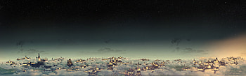 Panorama , Dual monitor, Orang3blaz3 fan art HD wallpaper