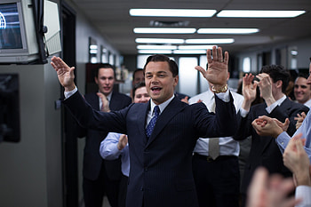 Jordan Belfort, Leonardo DiCaprio, Wall Street tycoon, Ambitious rise to power HD wallpaper