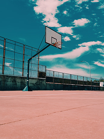 Basketball, Basketball, paisaje, atardecer, Baloncesto HD phone wallpaper
