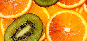 Orange, kiwifruit, slices, fruits, salad, close up HD wallpaper
