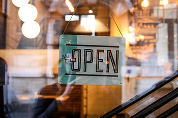 Words, Inscription, Nameplate, Plate, Open, It's Open HD wallpaper