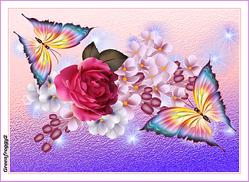 LILACS AND BUTTERLIES, ART, LILACS, ABSTRACT, BUTTERFLIES HD wallpaper
