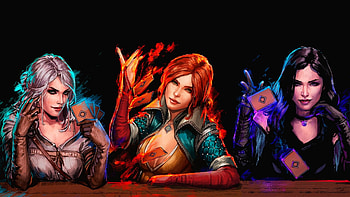 Video Game - Gwent: The Witcher Card Game Orange Hair Black Hair Ciri (The HD wallpaper