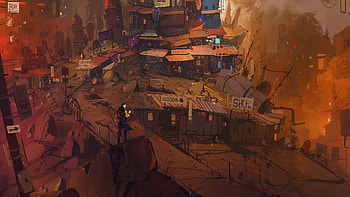 Tower City Adventure Science Fiction , artist, artwork, digital-art, artstation HD wallpaper