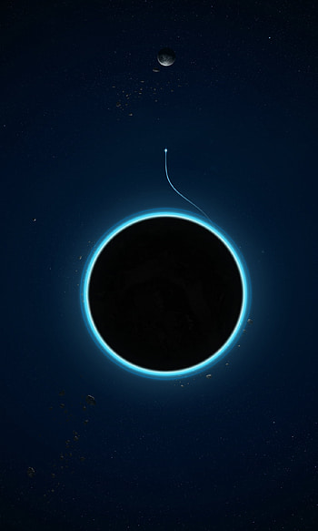 Universe, Dark, Glow, Planet, Eclipse HD phone wallpaper