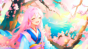 Sakura Project, Anime, sakura, scenery HD wallpaper
