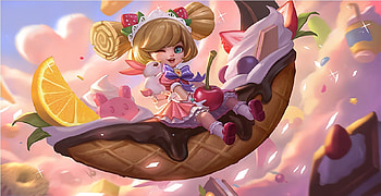 Chang'e, change, sweets, cute, girl, goddess, bunny, summer, pink, moon, fantasy, league of legends, game, chang e, luna, lol, vara HD wallpaper
