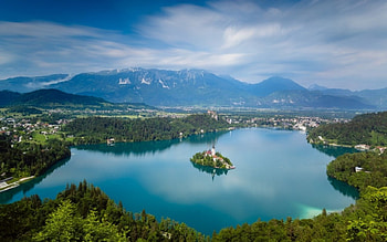 Lake Bled, Slovenia, Lake in Bled, nature, Slovenia, tree HD wallpaper