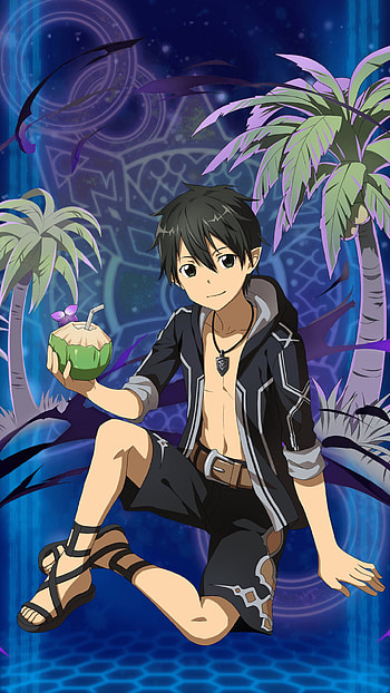 Kazuto Kirigaya, black hair, Kirito (Sword Art Online), video game HD phone wallpaper
