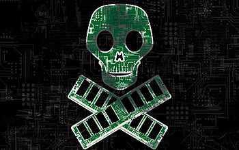 Danger Computer, danger, skull, computer, ram HD wallpaper