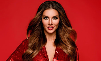Beautiful, smile, red lips, Anna Sedokova HD wallpaper