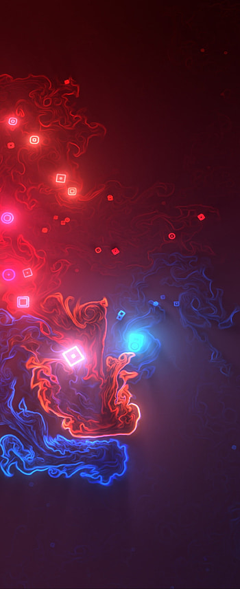 Swirls, red, art HD phone wallpaper