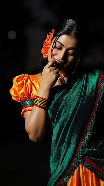 Poorna kasim, telugu actress, , village girl HD phone wallpaper