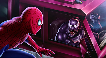 Venom, Comics, Spider Man, Eddie Brock, Peter Parker HD wallpaper