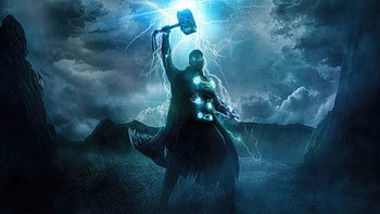 Thor Lightning Thunder , thor, superheroes, artwork, digital-art, artist, behance HD wallpaper