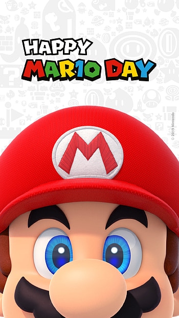 Happy Mario Day, Nintendo, video game, Mario HD phone wallpaper