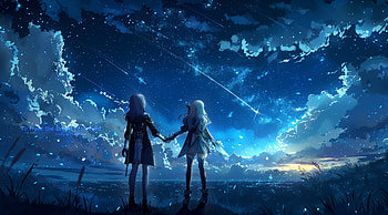 Honkai: Star Rail – Stelle & Firefly Under a Celestial Sky, Honkai: Star Rail, Stelle (Honkai: Star Rail), Firefly (Honkai: Star Rail) HD wallpaper