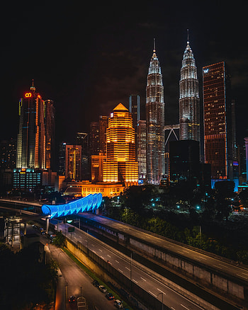 Cities, Building, Lights, Road, Night City HD phone wallpaper